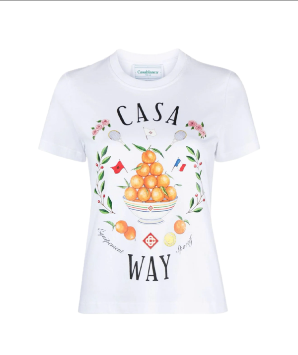 Casablanca Casa Way organic cotton T-shiRT