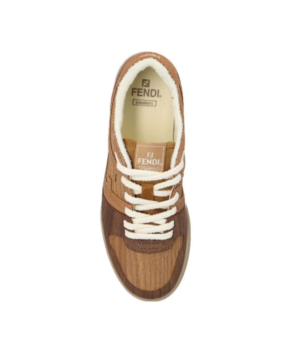 Fendi match wood-treated sneakers - Image 3