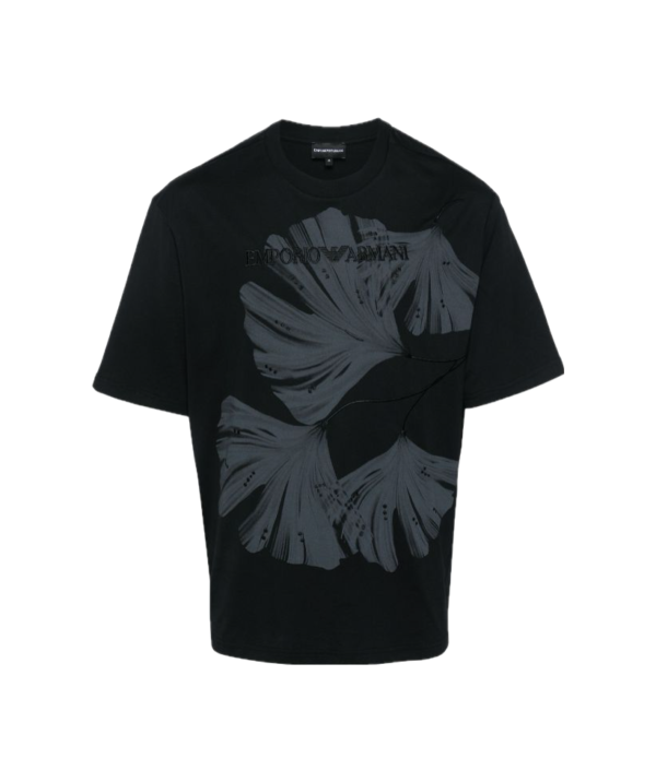 Emporio Armani Embroidered-logo cotton T-shirt
