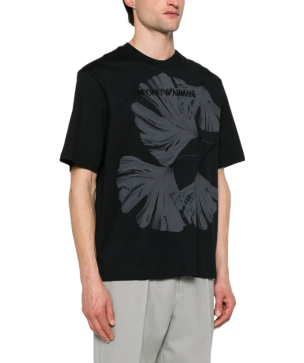 Emporio Armani Embroidered-logo cotton T-shirt - Image 2