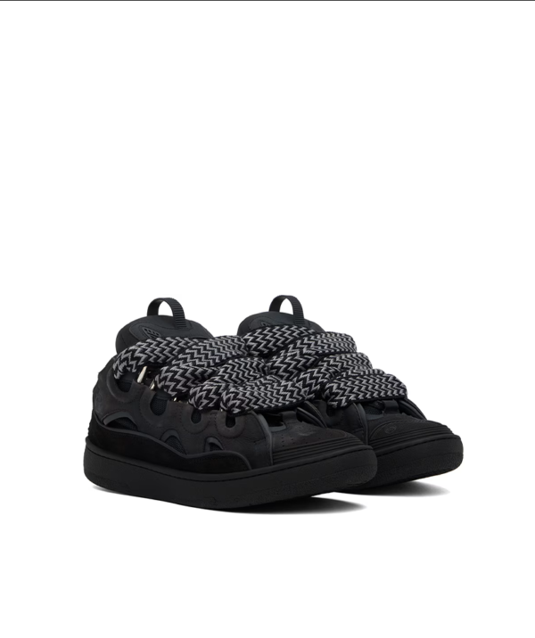 Lanvin Black Curb Sneakers - Image 3