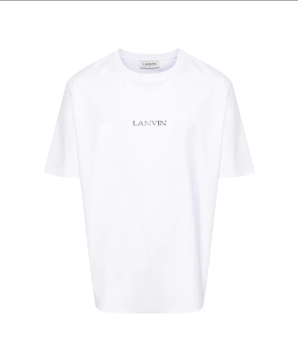 Lanvin logo-embroidered cotton T-shirt