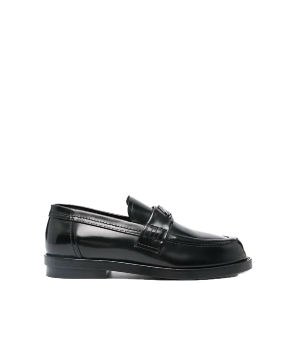 Alexander McQueen Logo-plaque leather loafers