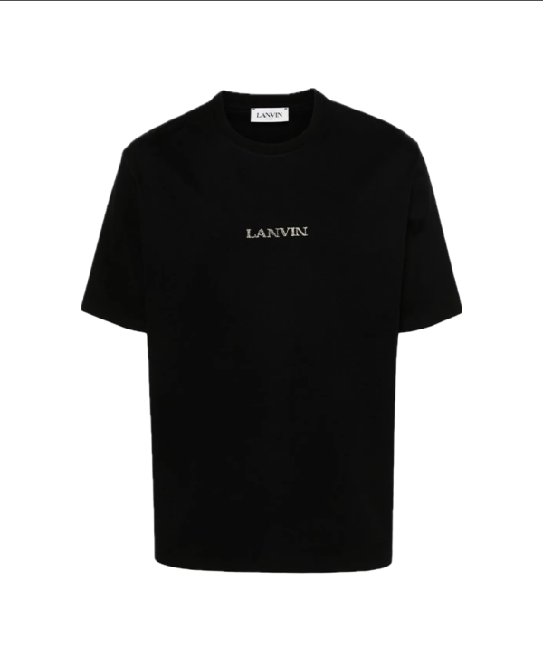 Lanvin logo-embroidered cotton T-shirt - Image 4