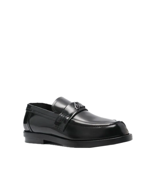 Alexander McQueen Logo-plaque leather loafers - Image 2