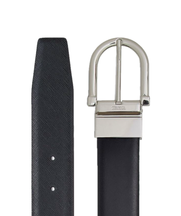 Zegna Buckle-fastening leather belt - Image 3