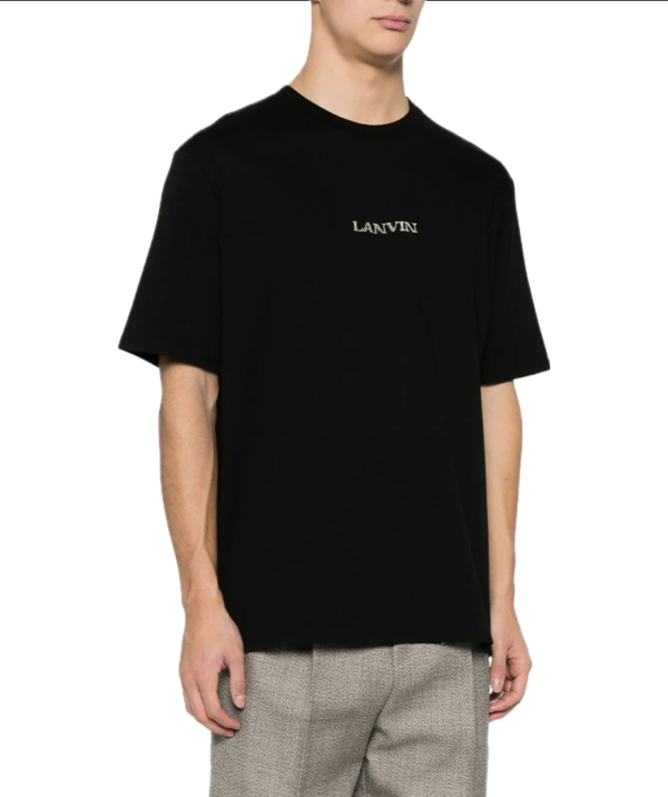 Lanvin logo-embroidered cotton T-shirt - Image 6