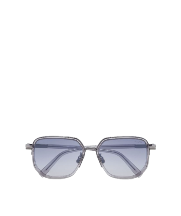 Zegna Transparent pilot-frame sunglasses