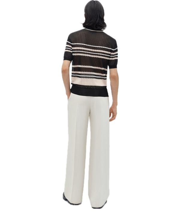 Amiri Striped Polo Black - Image 4