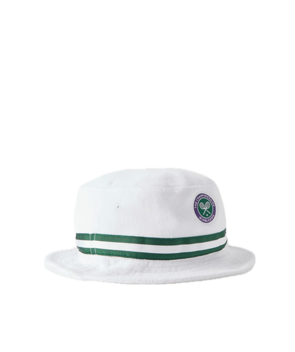 Polo Ralph Lauren Plus Wimbledon Webbing-Trimmed Logo-Appliquéd Cotton-Blend Terry Bucket Hat - Image 2
