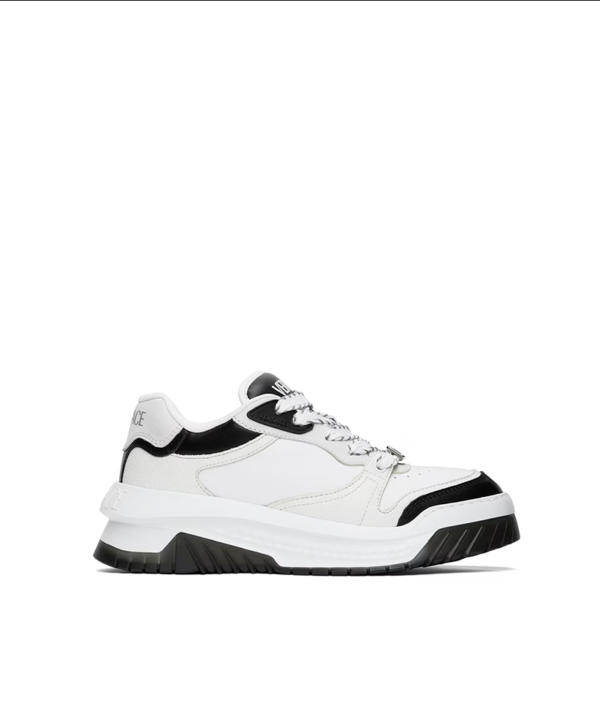 VERSACE White & Black Odissea Sneakers