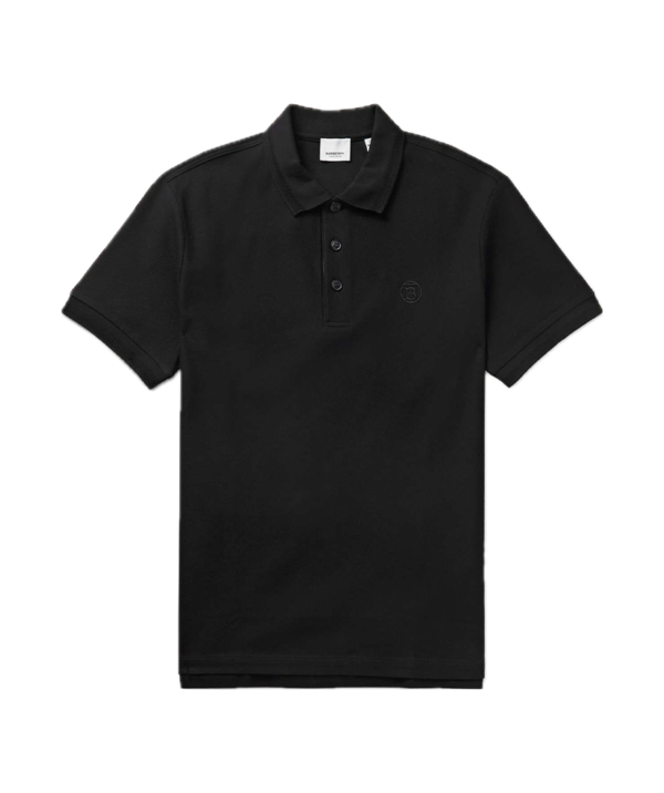 Burberry Logo-embroidered cotton-piqué polo shirt