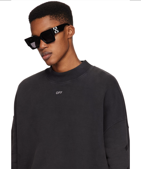 OFF-WHITE Black Catalina Sunglasses - Image 3
