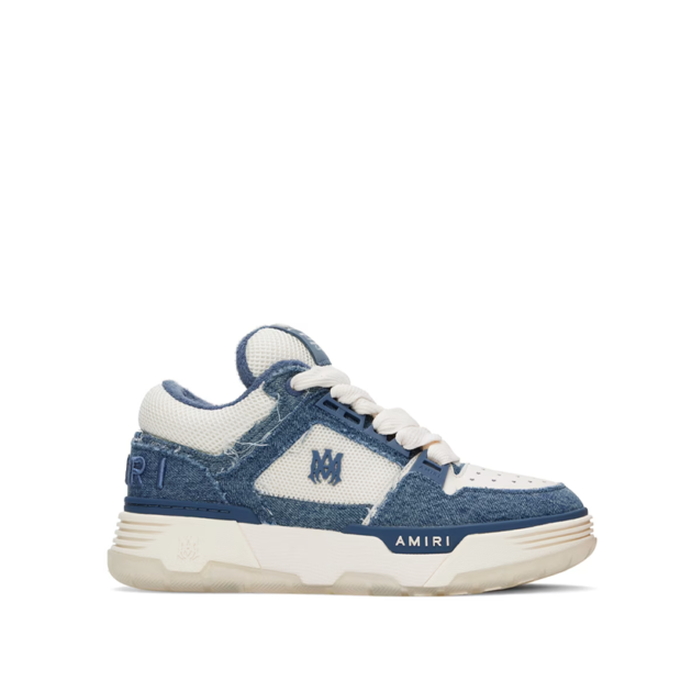 Amiri Indigo & White Vintage Denim MA-1 Sneakers