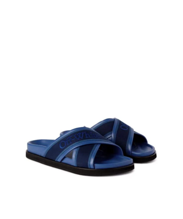 Off-White Cloud Leather Slides - Image 3