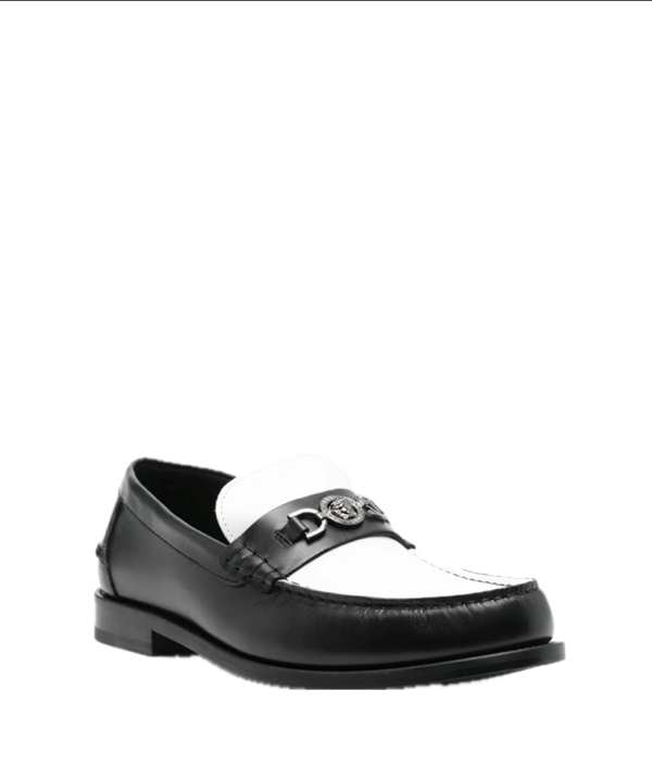 Versace Medusa-plaque colourblock loafers - Image 2