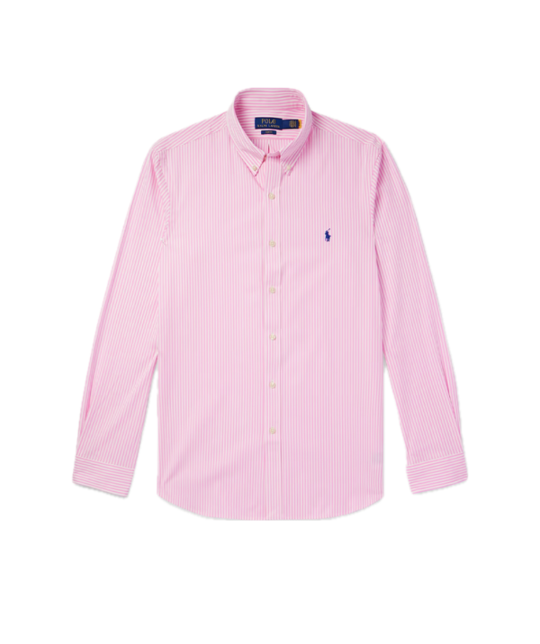Polo Ralph Lauren Button-Down collar striped cotton-Blend Poplin shirt