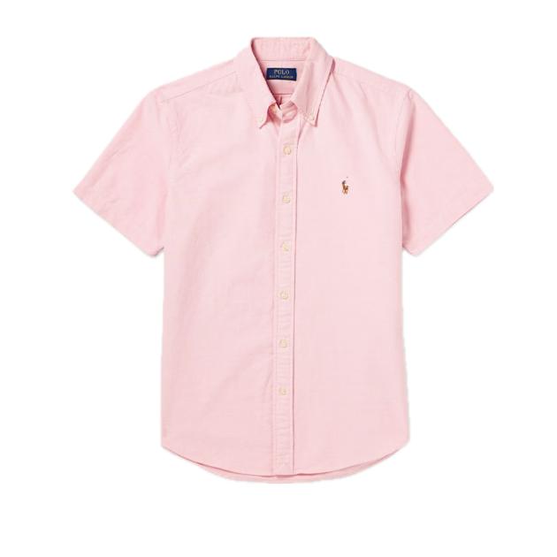 Polo Ralph Lauren Slim-fit Button-Down Collar Logo-embroidered cotton Oxford shirt