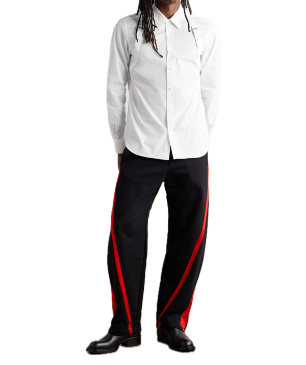 Alexander McQueen  Harness-Detailed cotton-poplin shirt - Image 2