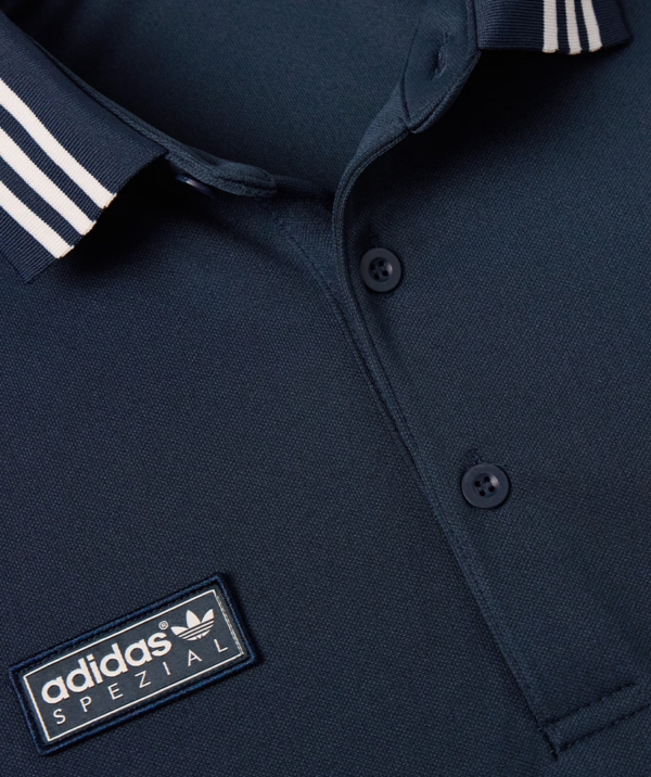 Adidas Originals Striped logo-Appliquéd Jersey Polo shirt - Image 6