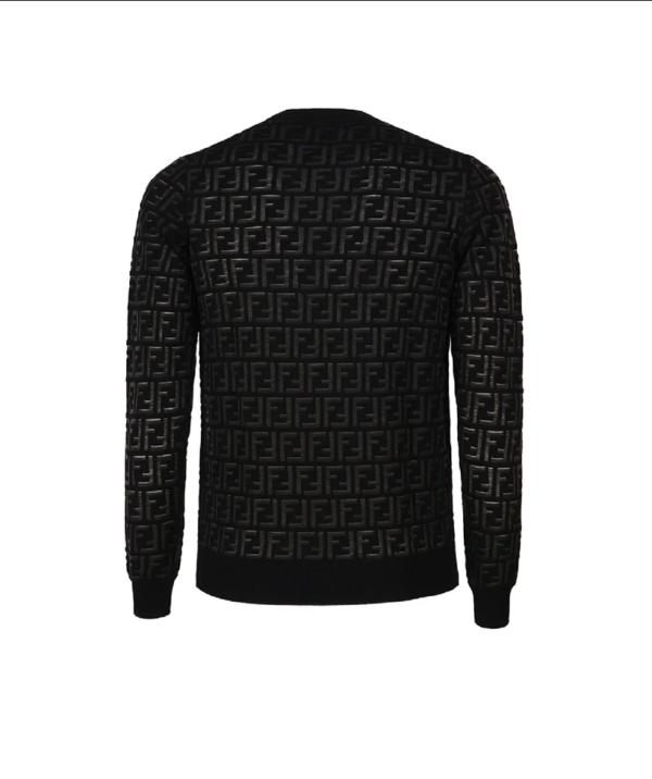 Fendi Allover FF Jacquard Crewneck Jumper - Image 2