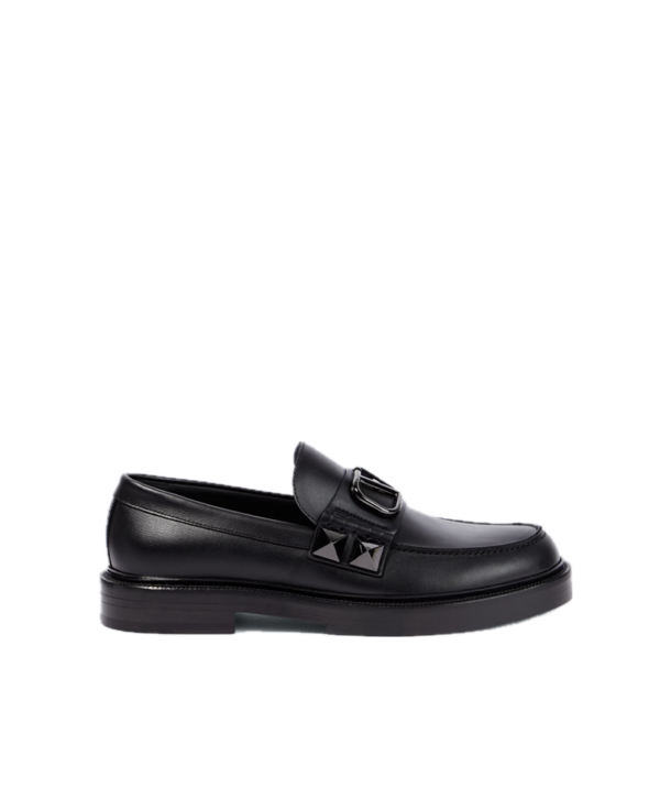 Valentino Garavani VLogo Stud Sign leather loafers