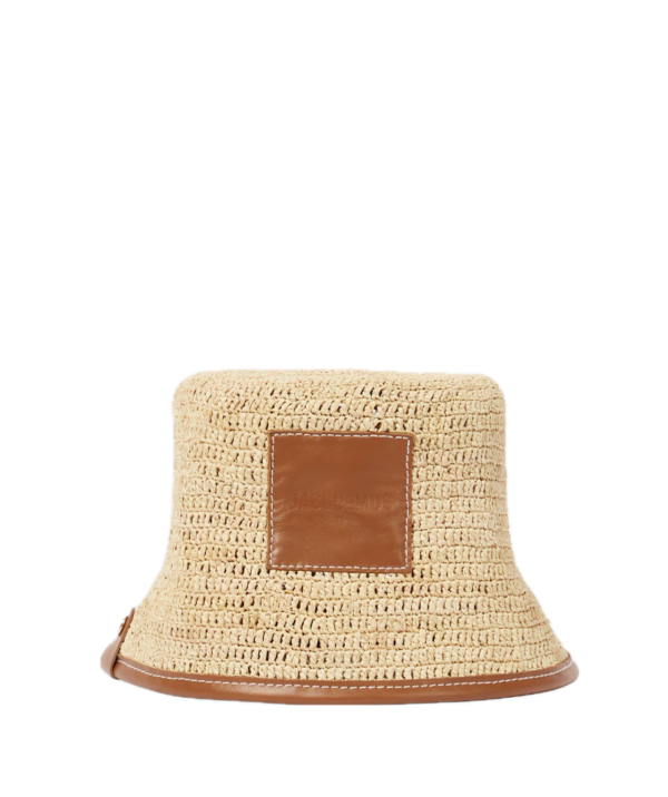 Jacquemus Le Bob Soli raffia bucket hat