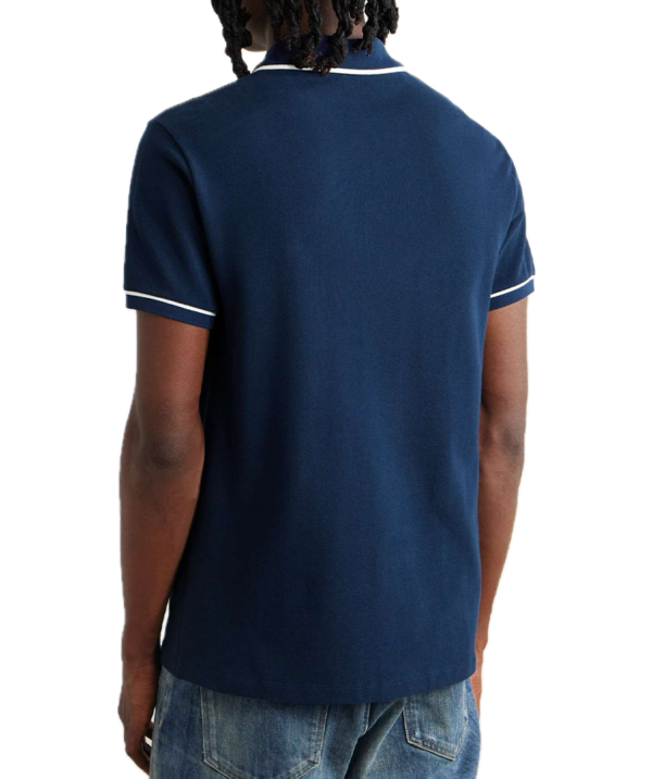 Celine Homme Logo-Embroidered cotton-piqué polo shirt - Image 2