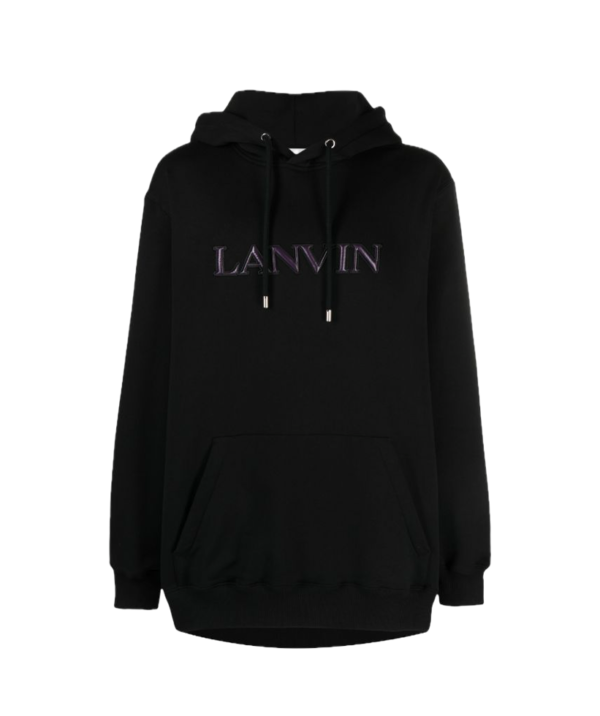 Lanvin Logo-appliqué cotton hoodie