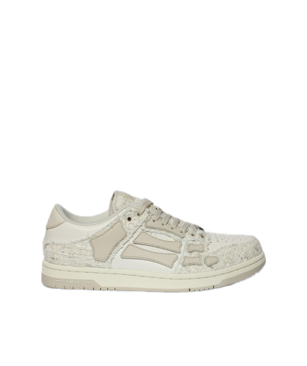 Amiri  Boucle skel top low Alabaster