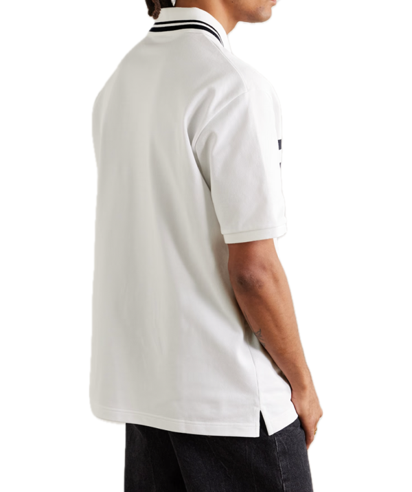 Gucci Logo-Print Striped Stretch-Cotton Piqué Polo Shirt - Image 2
