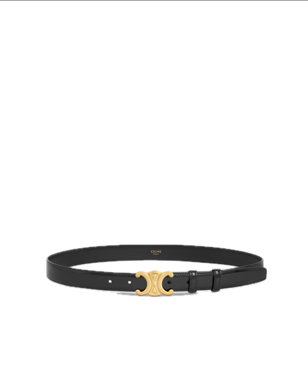 Celine Medium Triomphe Belt in Taurillon Leather