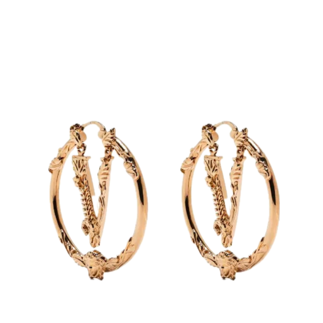 Versace Virtus hoop earrings
