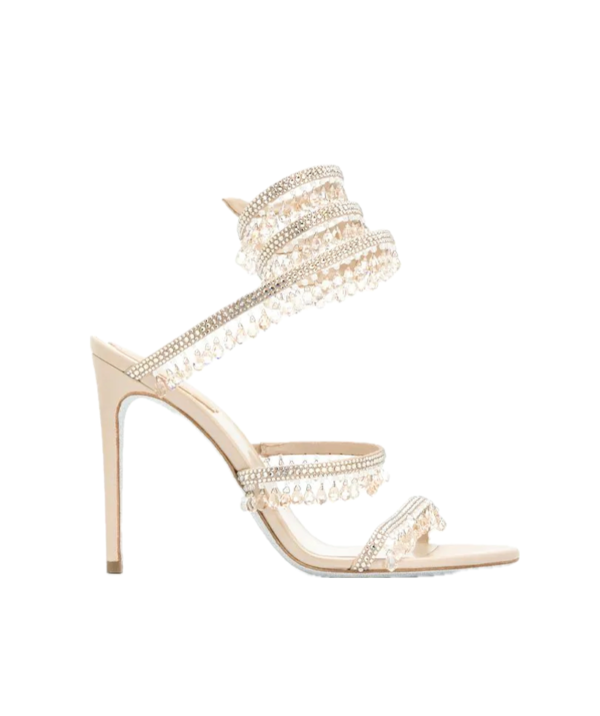 René Caovilla Crystal-embellished sandals