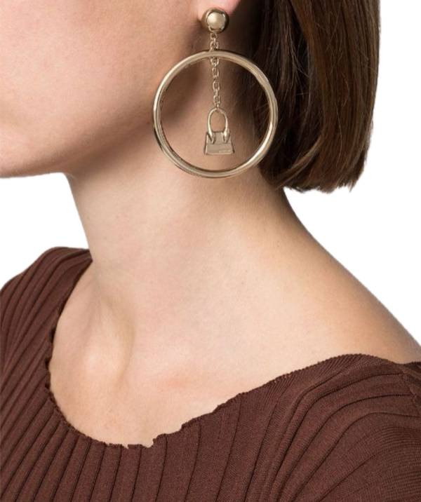 Jacquemus Le Chiquito drop hoop earrings - Image 2