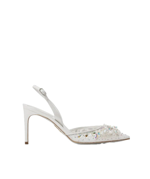 René Caovilla Cinderella 80mm leather pumps