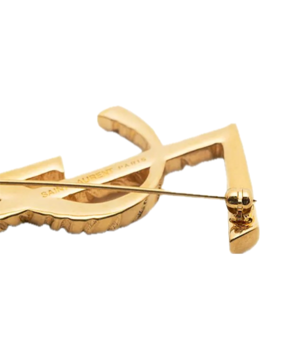 Saint Laurent YSL logo brooch - Image 3