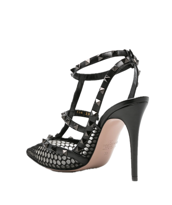 Valentino Garavani Rockstud 100mm Mesh Pumps - Image 2