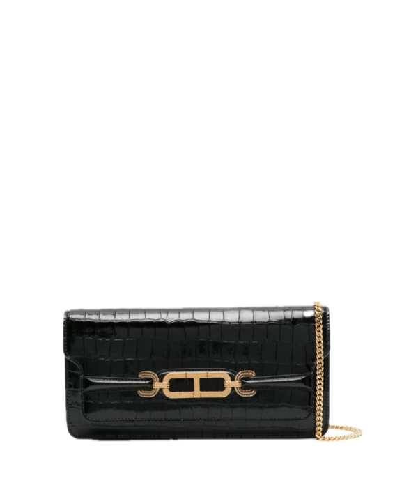 Tom Ford Crocodile-embossed leather shoulder bag