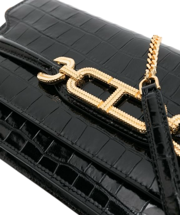 Tom Ford Crocodile-embossed leather shoulder bag - Image 3