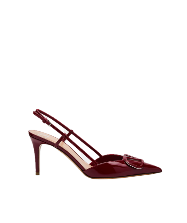 Valentino Garavani VLogo Patent Slingback Pumps