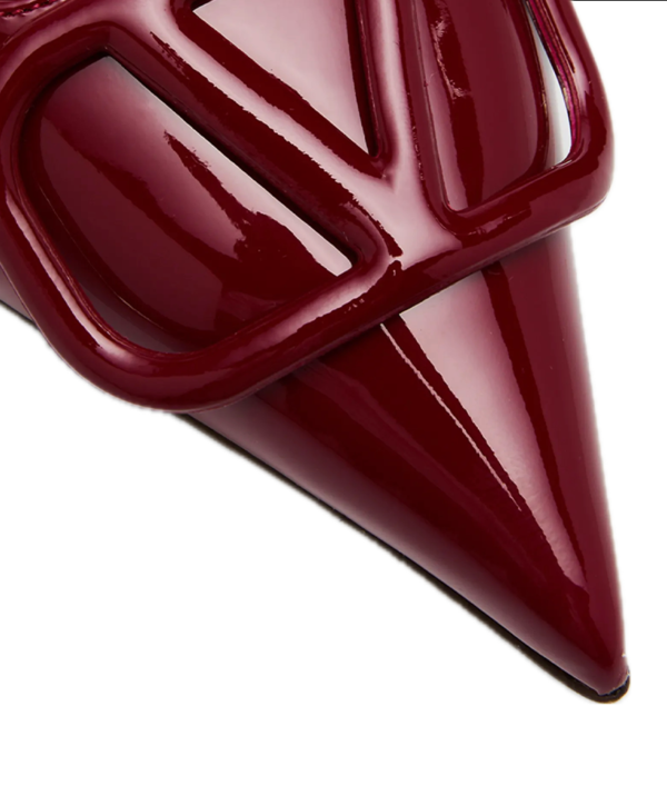 Valentino Garavani VLogo Patent Slingback Pumps - Image 3