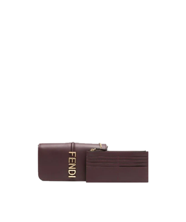 Fendi Fendigraphy leather clutch bag - Image 2