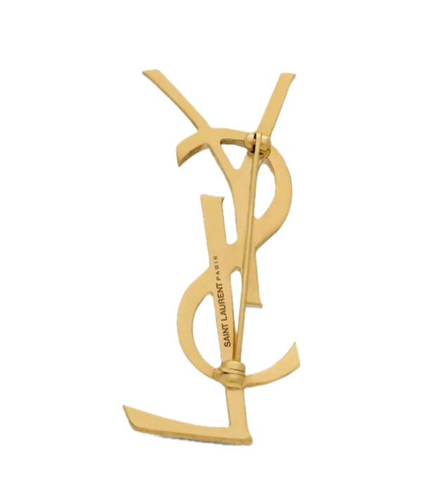 Saint Laurent Cassandre textured brooch - Image 2