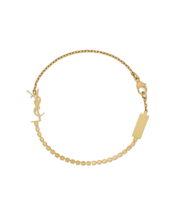 Saint Laurent Monogranne  Crystal Bracelet - Image 2