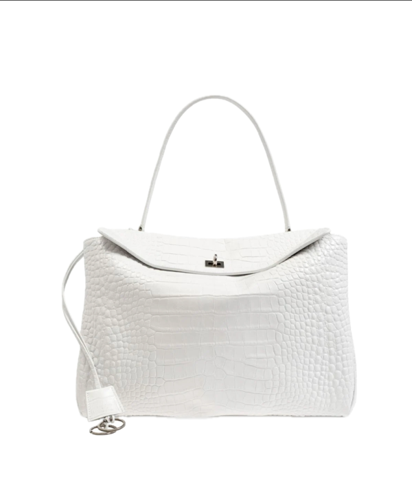 Balenciaga large Rodeo croc-embossed tote bag