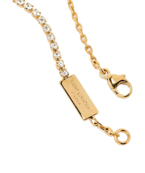 Saint Laurent Monogranne  Crystal Bracelet - Image 3