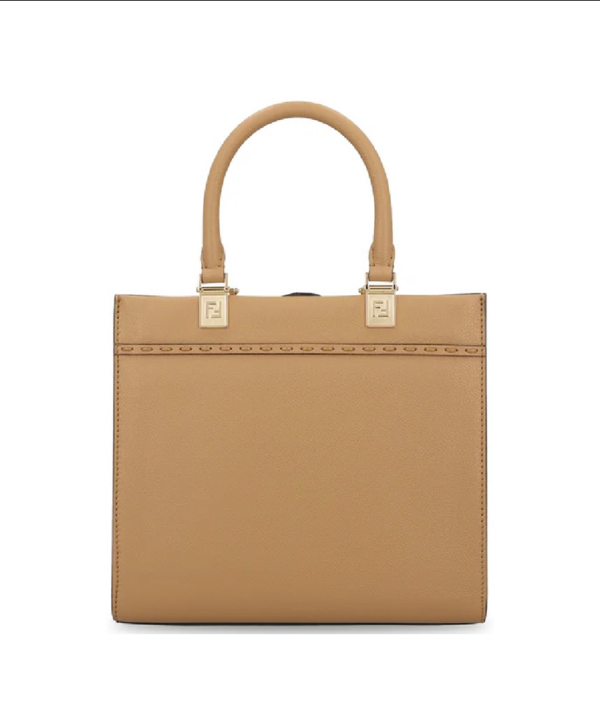 Fendi Sunshine Lace-Up Logo Small Top Handle Bag - Image 2