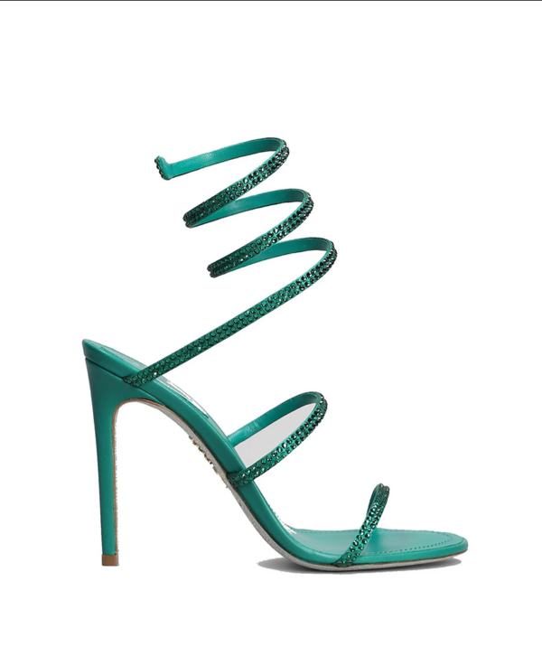 René Caovilla Cleo Embellished Heeled Sandals