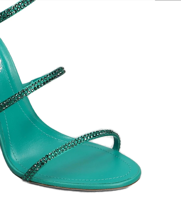 René Caovilla Cleo Embellished Heeled Sandals - Image 3